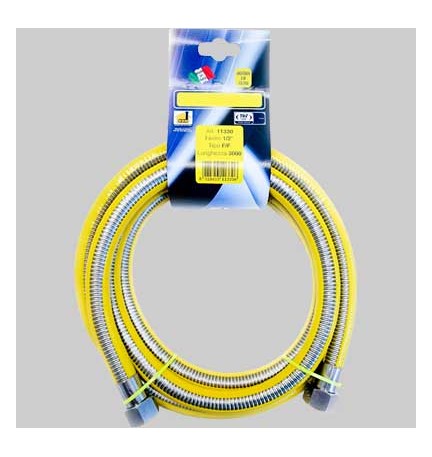 TUBO GAS METALLICO RIVESTITO FF - cm 150