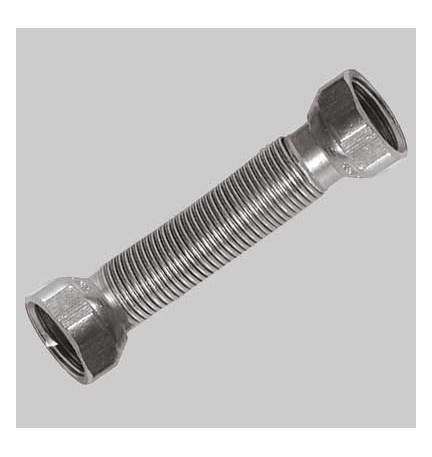 FLESSIBILE INOX PER ACQUA FF - 1/2 130-220 mm