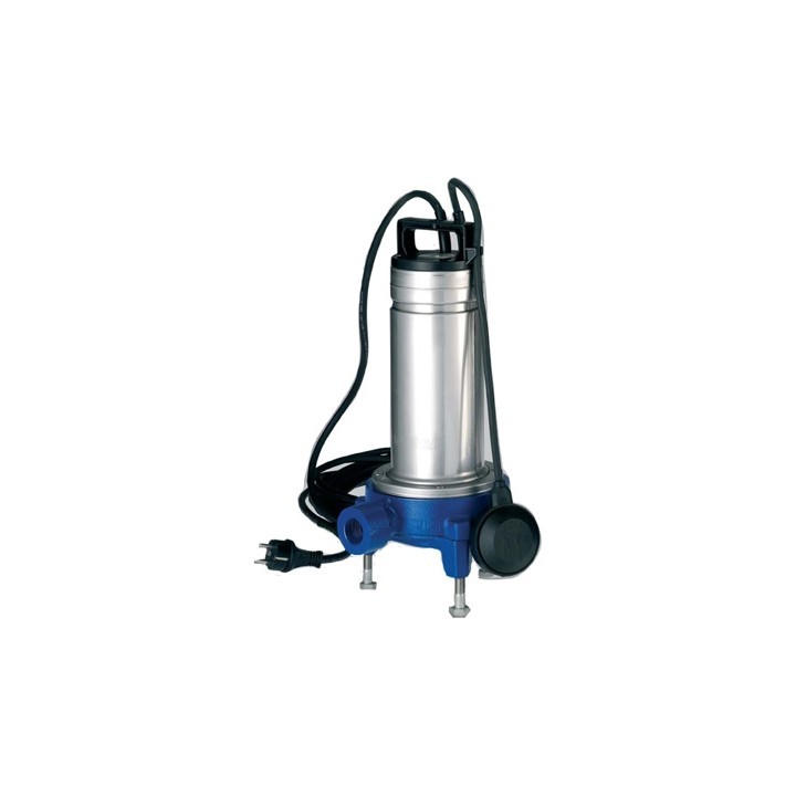 ELETTROPOMPA SOMMERSA PER ACQUE CARICHE CON TRITURATORE Kw 1.1 Hp 1.5
