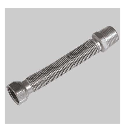 FLESSIBILE INOX PER ACQUA MF - 3/4 130-220 mm