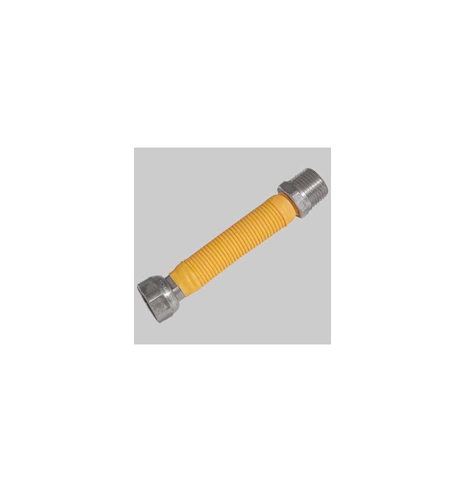 FLESSIBILE INOX PER GAS RIDOTTO - MF 1/2 x F 3/4 130÷220 mm