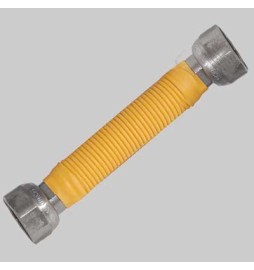 FLESSIBILE INOX RIVESTITO PER GAS FF - 1/2 220-420 mm