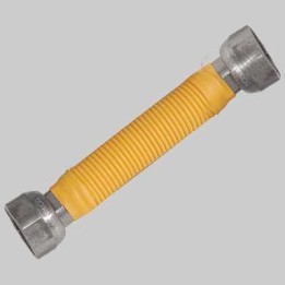 FLESSIBILE INOX PER GAS RIDOTTO FF - 1/2x3/4 130x220 mm