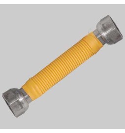 FLESSIBILE INOX PER GAS RIDOTTO FF - 1/2x3/4 220x420 mm