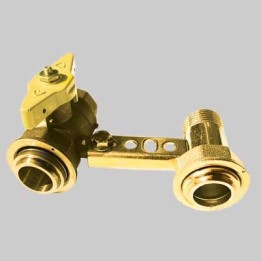 MENSOLA CON RUBINETTO PER CONTATORE GAS - 1" 1/4 x 3/4