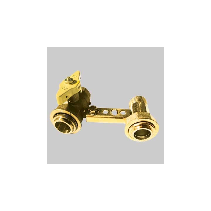 MENSOLA CON RUBINETTO PER CONTATORE GAS - 1" 1/4 x 3/4