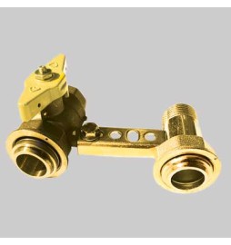 MENSOLA CON RUBINETTO PER CONTATORE GAS - 1" 1/4 x 1"