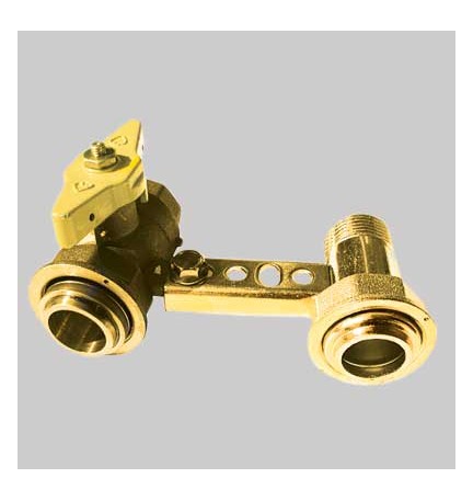 MENSOLA CON RUBINETTO PER CONTATORE GAS - 1" 1/4 x 1"