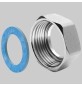 DADO IN OTTONE CON GUARNIZIONE PER TUBO CSST - Dn 12x-1/2 Acqua