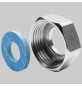 DADO RIDOTTO IN OTTONE PER TUBO CSST - Dn 12x-G 3/4 Acqua