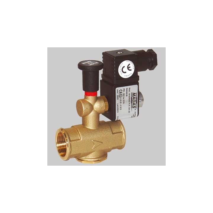 ELETTROVALVOLA A RIARMO MANUALE PER GAS - 3/4