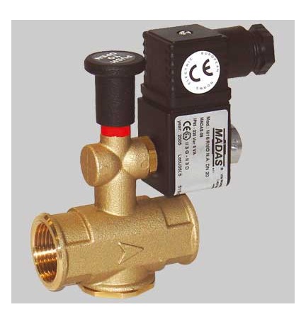 ELETTROVALVOLA A RIARMO MANUALE PER GAS - 1"