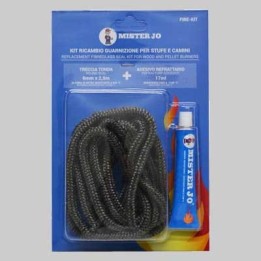 KIT RICAMBIO TRECCIA + SILICONE ALTA TEMPERATURA - ml 60 - Ø 10x2,5 mt