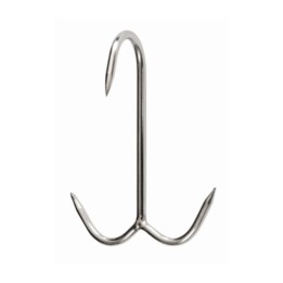GANCIO INOX P/MACELLAIO ANCORA 120 X 6 MM*
