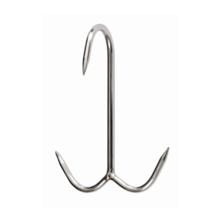 GANCIO INOX P/MACELLAIO ANCORA 120 X 6 MM*