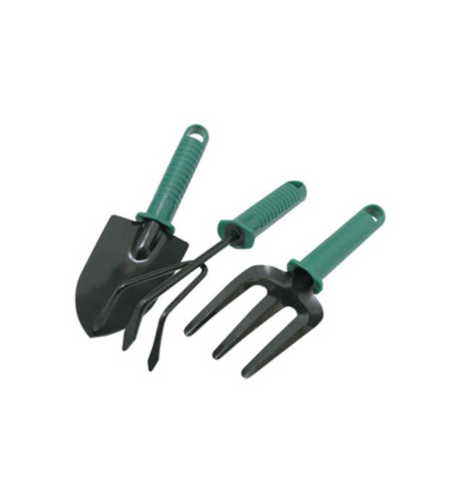SET 3 ATTREZZINI DA GIARDINO MANICO RESINA