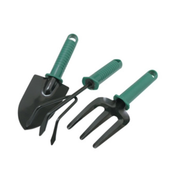 SET 3 ATTREZZINI DA GIARDINO MANICO RESINA