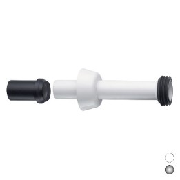 CANOTTO DI ALLACCIAMENTO CASSETTA RIOS-TREOPEA VALSIR Diam. 40/44 L.250 Bianco