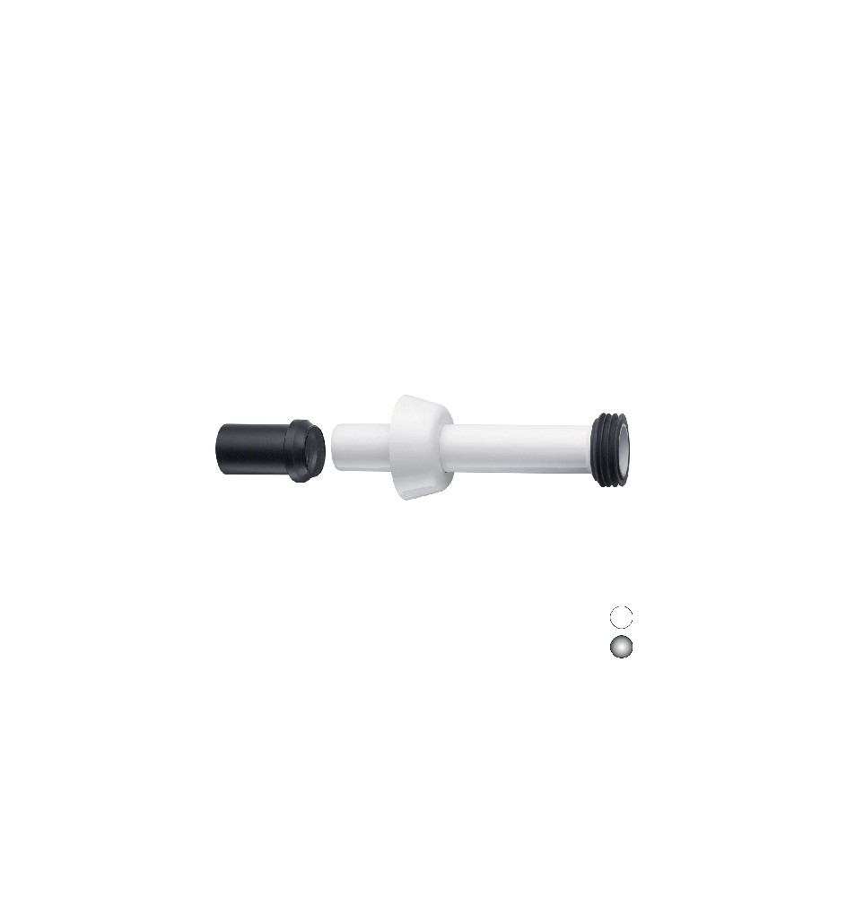 CANOTTO DI ALLACCIAMENTO CASSETTA RIOS-TREOPEA VALSIR Diam. 40/44 L.250 Cromo