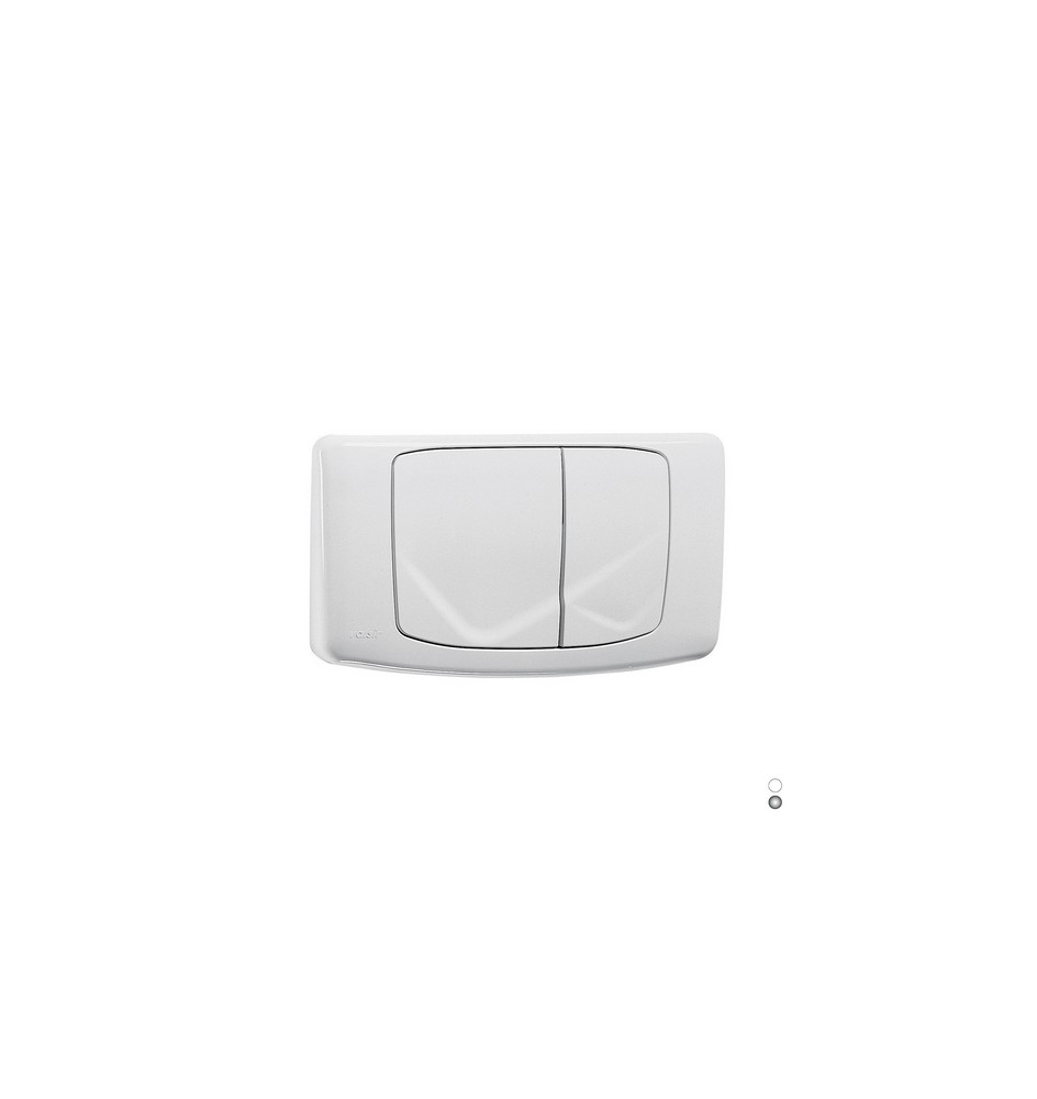 PLACCA DOPPIA SCARICO RIOS VALSIR Bianco