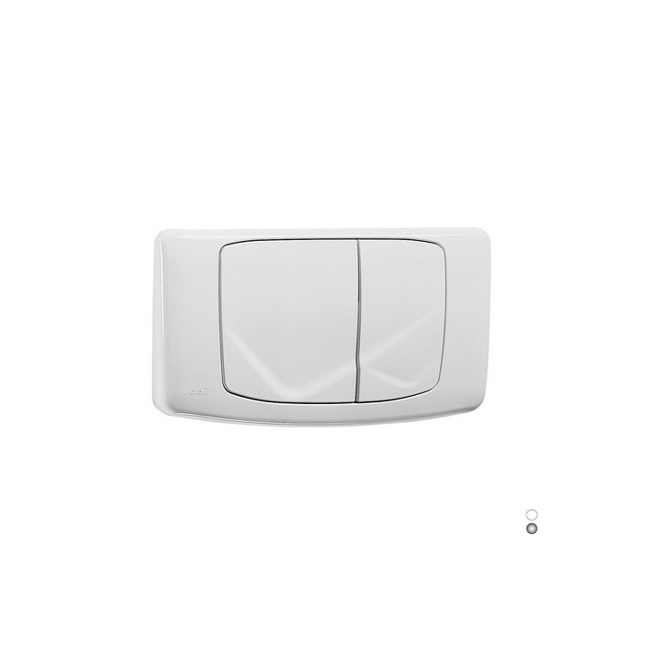 PLACCA DOPPIA SCARICO RIOS VALSIR Bianco