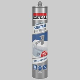 SILICONE MULTIUSO NEUTRO PER SANITARI SOUDAL ML 300 - Ml 300 trasparente