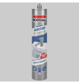 SILICONE MULTIUSO NEUTRO PER SANITARI SOUDAL ML 300 - Ml 300 trasparente