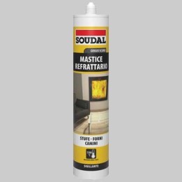 MASTICE REFRATTARIO ML 290 GRIGIO SCURO SOUDAL - Ml 290 grigio scuro