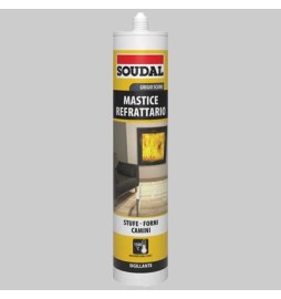 MASTICE REFRATTARIO ML 290 GRIGIO SCURO SOUDAL - Ml 290 grigio scuro