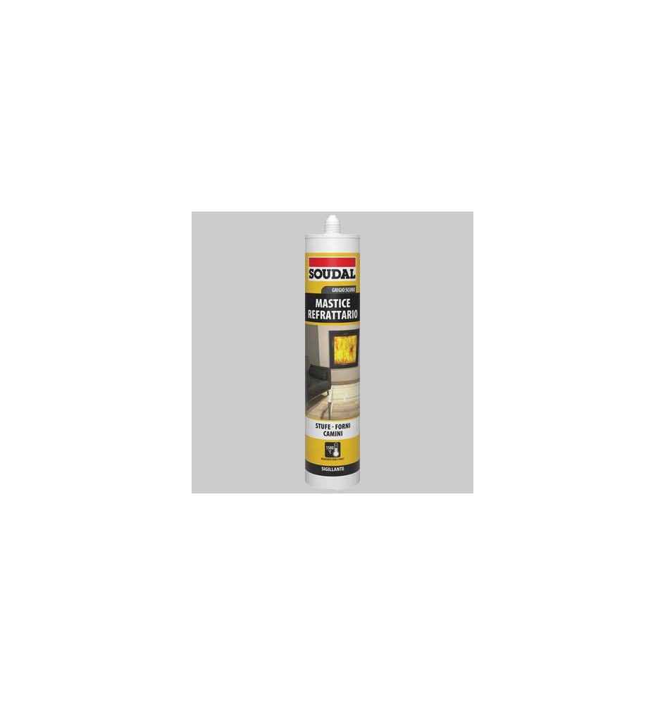 MASTICE REFRATTARIO ML 290 GRIGIO SCURO SOUDAL - Ml 290 grigio scuro