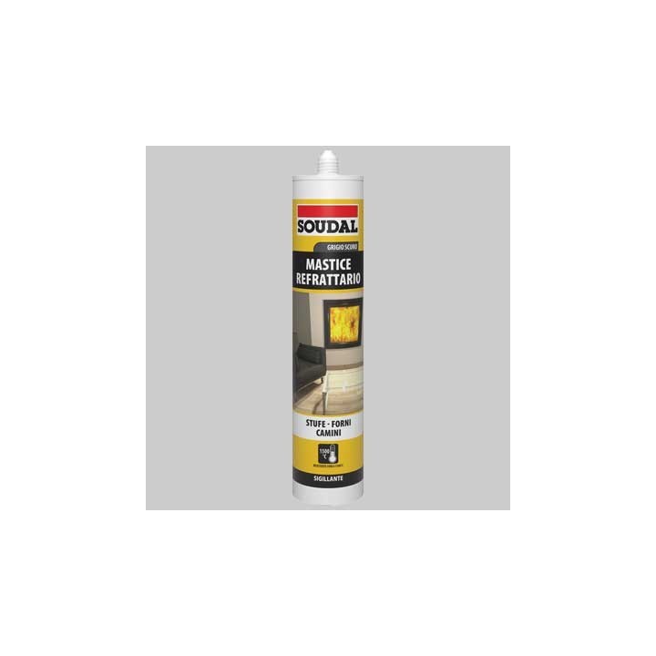 MASTICE REFRATTARIO ML 290 GRIGIO SCURO SOUDAL - Ml 290 grigio scuro