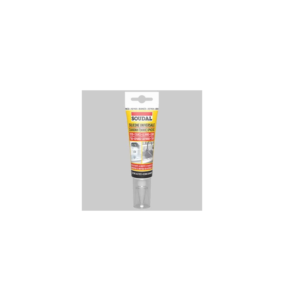 SILICONE UNIVERSALE ML 60 SOUDAL - Bianco