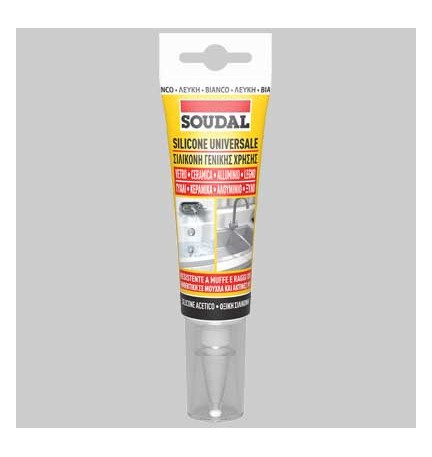 SILICONE UNIVERSALE ML 60 SOUDAL - Bianco