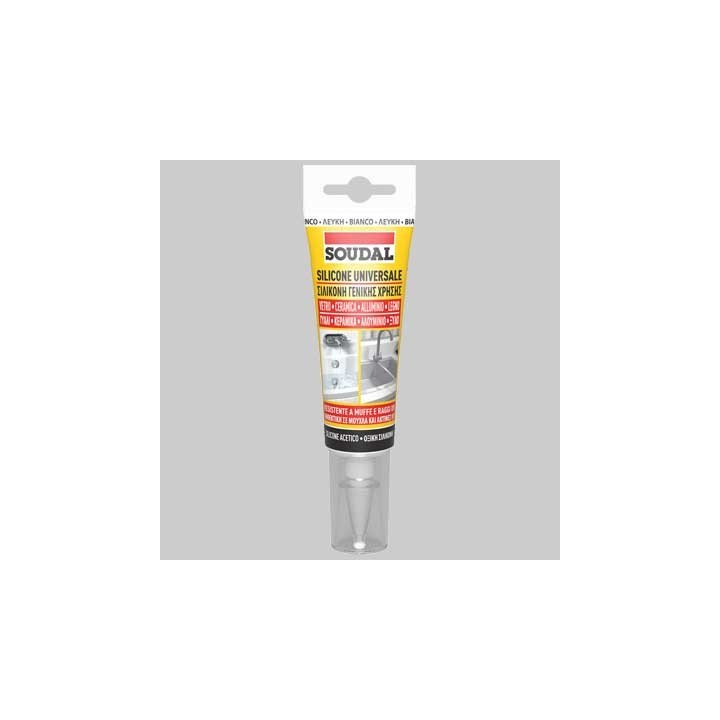 SILICONE UNIVERSALE ML 60 SOUDAL - Bianco