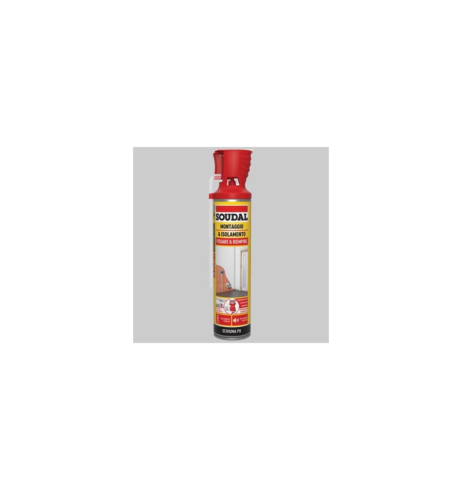 SCHIUMA POLIURETANICA UNIVERSALE CON APPLICAZIONE ML 600 SOUDAL - Ml 600