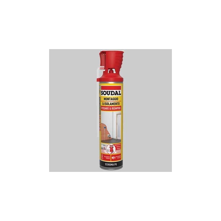 SCHIUMA POLIURETANICA UNIVERSALE CON APPLICAZIONE ML 600 SOUDAL - Ml 600
