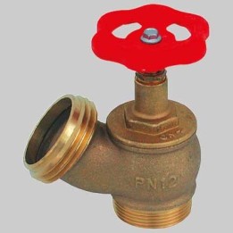 RUBINETTO IDRANTE PRESA A MURO USCITA MASCHIO - UNI 45 x 1"1/2 PN 12
