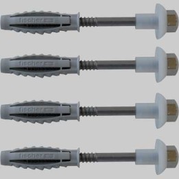 FISSAGGIO INOX PER VASO E BIDET WB2 - 7x80