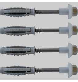 FISSAGGIO INOX PER VASO E BIDET WB2 - 7x80