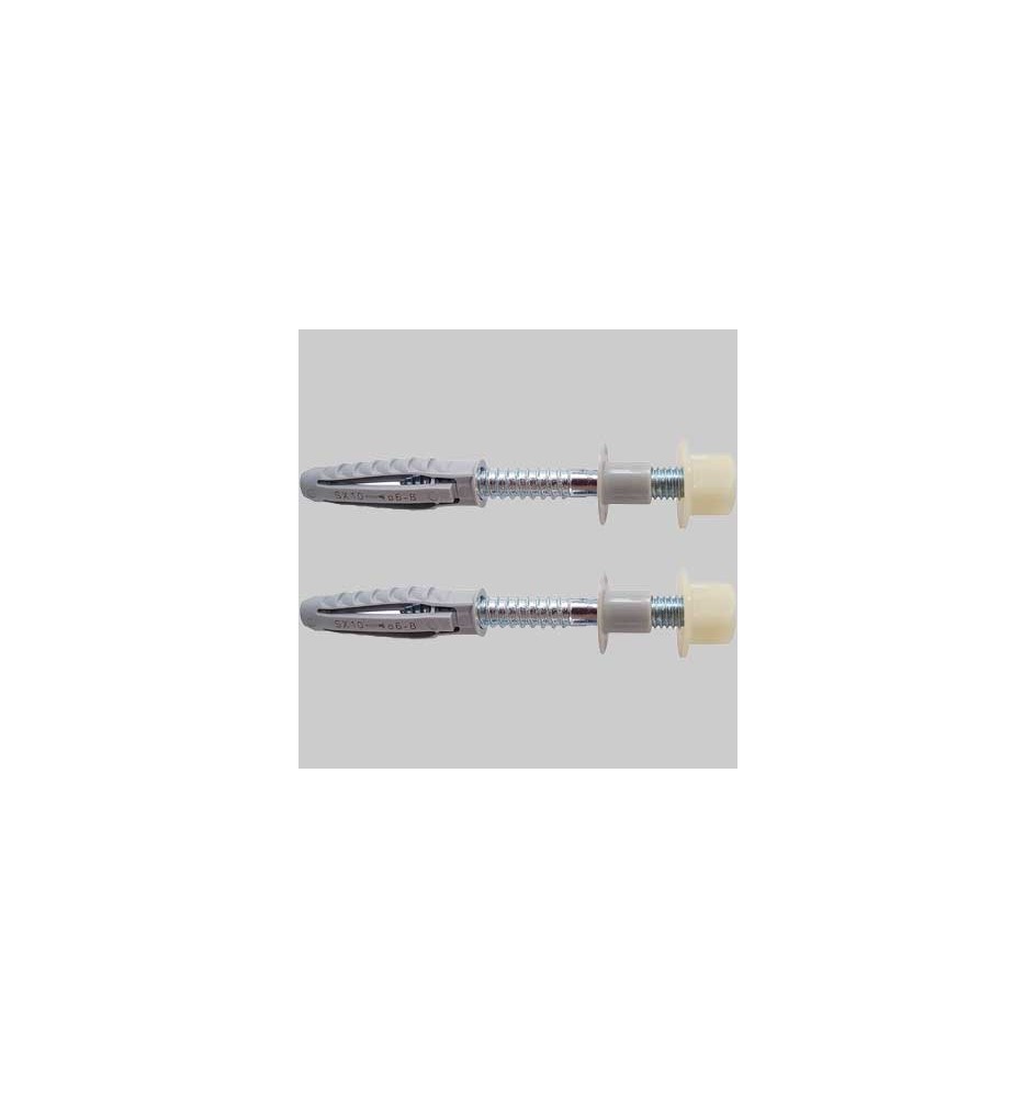 ELEMENTO DI FISSAGGIO PER CASSETTA A PARETE WDC - Foro 10 mm - Prof. 70 mm - Tassello s.10 - Vite m.8 x 80 - Spessore 12 mm