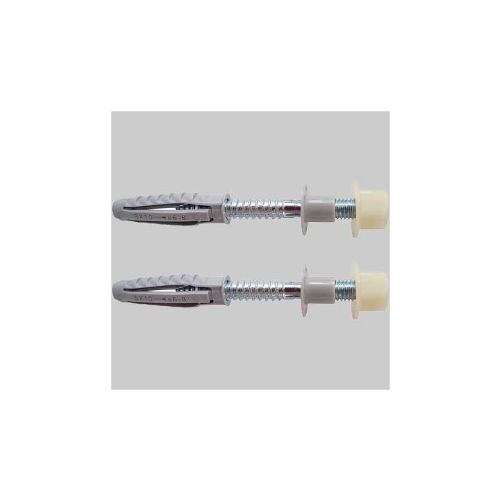 ELEMENTO DI FISSAGGIO PER CASSETTA A PARETE WDC - Foro 10 mm - Prof. 70 mm - Tassello s.10 - Vite m.8 x 80 - Spessore 12 mm