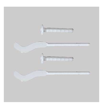MENSOLA PER RADIATORI IN ALLUMINIO SEZIONE PIATTA 3 MM TF10/70B - Foro 10 mm - Prof. 85 mm - Tassello c.10x75 - L. 70 mm