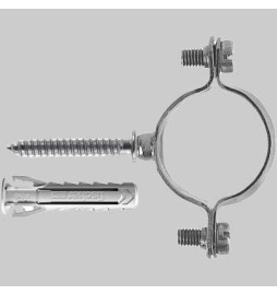 COLLARINO LEGGERO IN ACCIAIO ZINCATO E TASSELLO - Ø 12