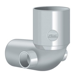 CURVA WC CON 2 ATTACCHI LATERALI D. 100-40-40