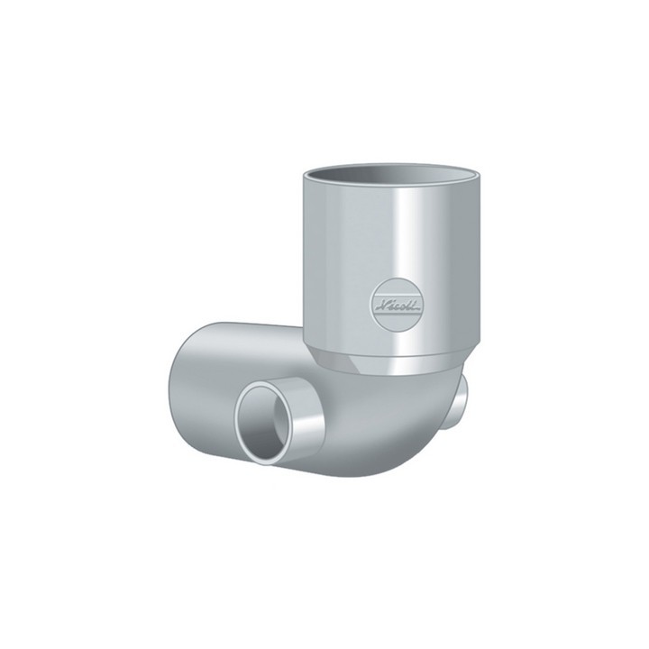 CURVA WC CON 2 ATTACCHI LATERALI D. 100-40-40