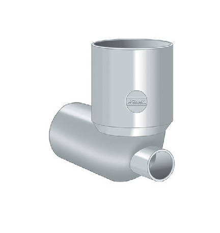 CURVA WC CON 1 ATTACCO FRONTALE Diam. 100/50