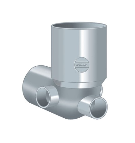 CURVA WC CON 3 ATTACCHI Diam. 100/50/50/50