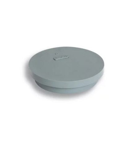 TAPPO DI CHIUSURA IN PVC GRIGIO D. 40 - H.20 mm
