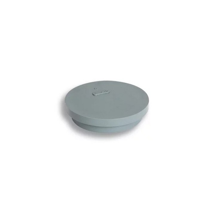 TAPPO DI CHIUSURA IN PVC GRIGIO D. 40 - H.20 mm