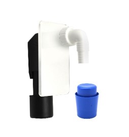 SIFONE LAVATRICE INCASSO CON PLACCA BIANCA Diam. 40